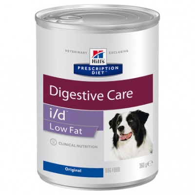 Диета консервы для собак для лечения заболеваний ЖКТ низкокалори Hills Prescription Diet Digestive Care i/d low fat 360 г