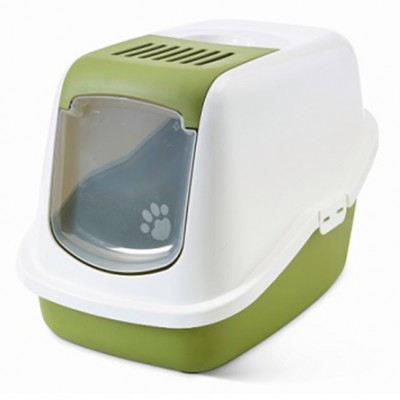 Туалет-домик для кошек зеленый Savic NESTOR Nordic Collection А0227 56*39*38,5 см