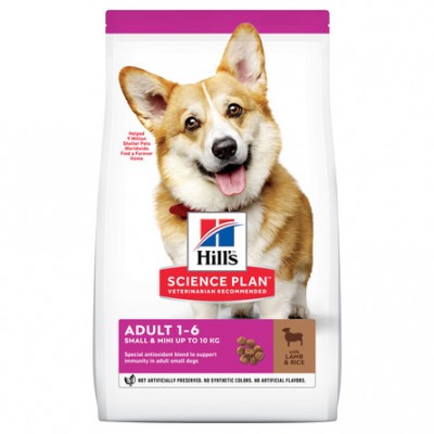 Корм для собак мелких и миниатюрных пород с ягненком и рисом Hills Adult Small & Mini 6 кг