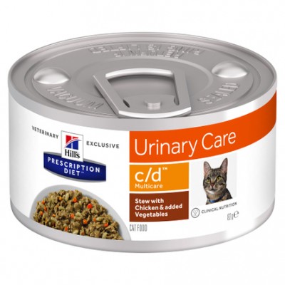 Диета консервы для кошек для профилактики МКБ струвиты рагу с ку Hills Prescription Diet Urinary Care c/d 82 г