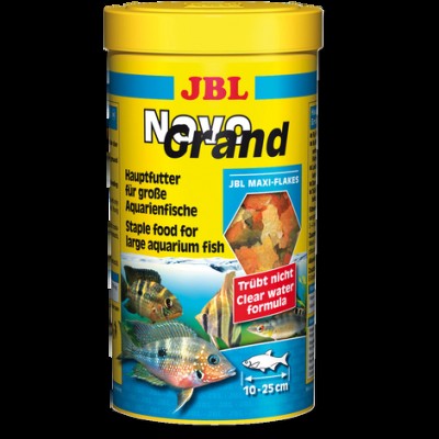 Основной корм в форме хлопьев для больших пресноводных аквариумных рыб JBL NovoGrand 160 г