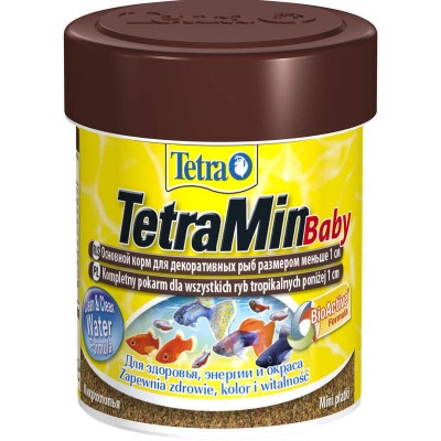 Корм для мальков до 1 см мелкая крупа Tetra Min Baby 66 мл