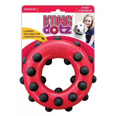 Игрушка для собак кольцо, малое Kong Dotz 9 см