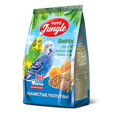 Корм для волнистых попугаев Happy Jungle Wavy Parrot Meal 500 г