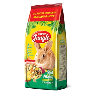 Корм для кроликов Happy Jungle Rabbit's Meal 900 г