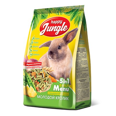 Корм для молодых кроликов Happy Jungle Rabbit's Meal Little 400 г