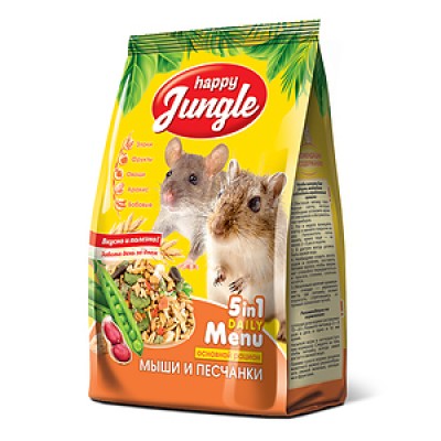 Корм для мышей и песчанок Happy Jungle Mice and Gerbils Meal 400 г