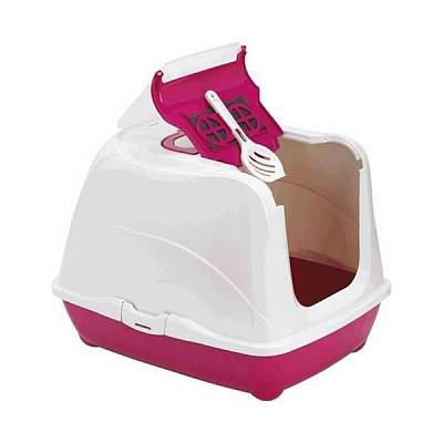 Био-Туалет с совком, розовый Moderna Flip Cat 50 x 39 x 37 см