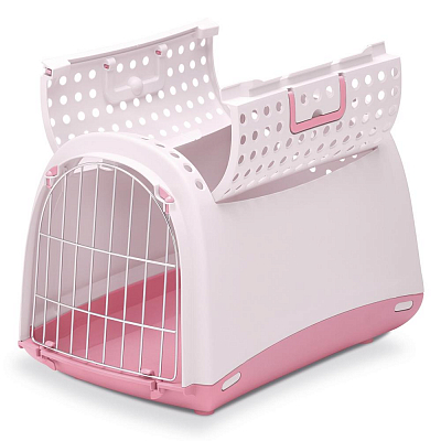 Переноска для кошек и собак, нежно-розовый Imac Linus Cabrio 50 х 32 х 34,5 см