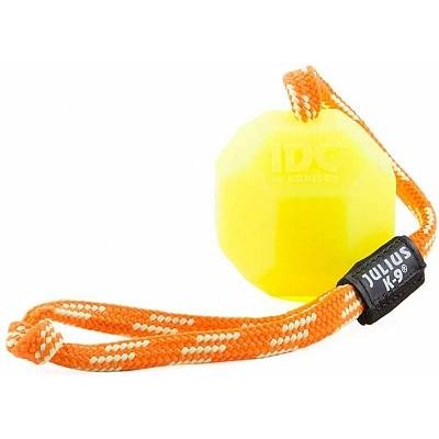 Игрушка для собак Мяч с ручкой, флуоресцентный, силикон Julius-K9 Dog Toy Ball Silicone 6 см