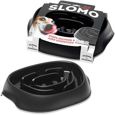 Миска для медленного поедания, черный Moderna Slomo 950 мл