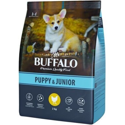 Корм для щенков и юниоров с курицей Mr.Buffalo PUPPY & JUNIOR 2 кг
