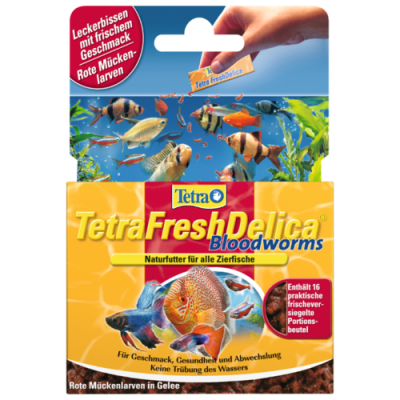 Корм мотыль в желе Tetra FreshDelica Bloodworms 48 г
