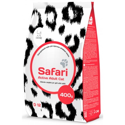 Корм для активных кошек Safari Active for Cat 12 кг
