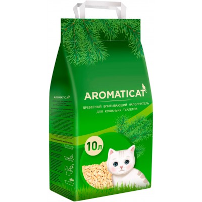 Наполнитель для кошачьего туалета Aromaticat Древесный 10 л