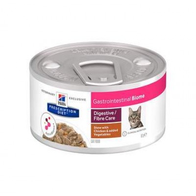 Консервы для кошек диета для лечения ЖКТ с курицей Hills Prescription Diet Gastrointestinal Biome Digestive/Fibre Care 82 г