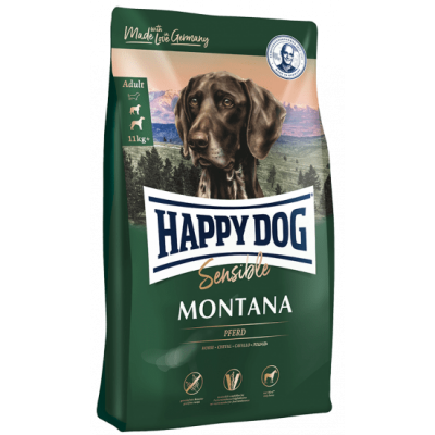 Беззерновой корм для собак с кониной и картофелем Happy Dog Montana 10 кг