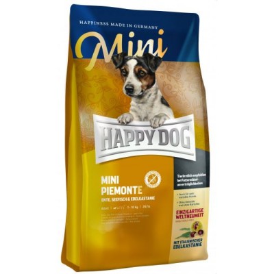 Беззерновой корм для мелких пород с уткой и каштанами Happy Dog Mini Piemonte 4 кг