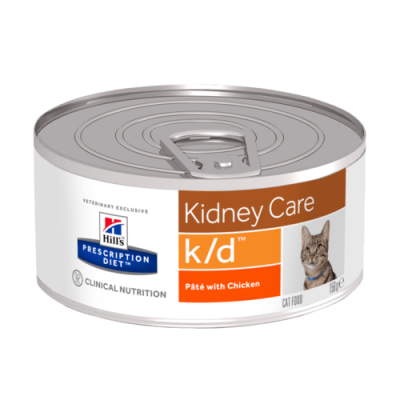 Диета консервы для кошек для лечения заболеваний почек рагу с ку Hills Prescription Diet Kidney Care k/d 82 г