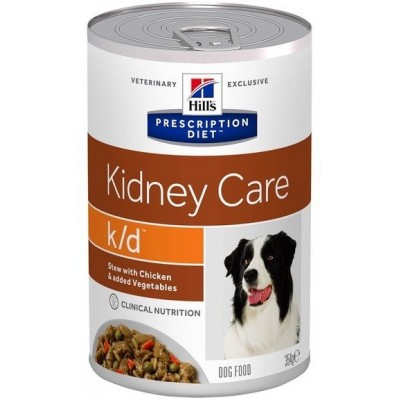 Диета консервы для собак для лечение заболеваний почек рагу с ку Hills Prescription Diet Kidney Care k/d 354 г