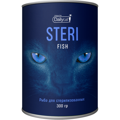 Корм для стерилизованных кошек с рыбой Dailycat Unique line STERI Fish 300 г