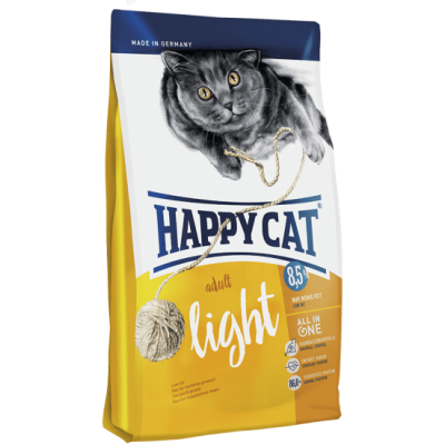 Сухой корм с птицней для взрослых кошек с избыточным весом Happy Cat Adult Light 300 г