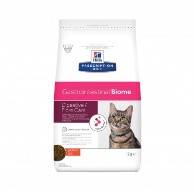 Корм для кошек для лечения ЖКТ Hills Prescription Diet Gastrointestinal Biome Digestive/Fibre Care 5 кг