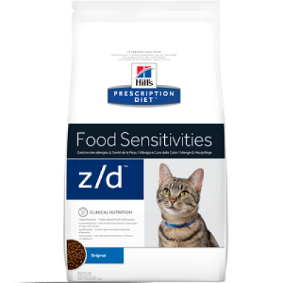 Диета для кошек для лечения острых пищевых аллергий Hills Prescription Diet Food Sensitivities z/d 2 кг