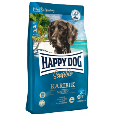 Беззерновой корм для собак с морской рыбой и картофелем Happy Dog Karibik 1 кг