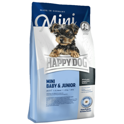Сухой корм для щенков и юниоров мелких пород Happy Dog Mini Baby & Junior 300 г