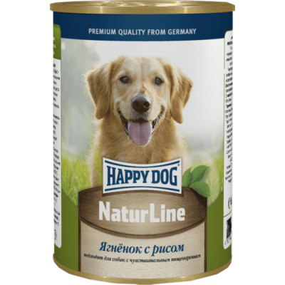 Консервы для собак Happy Dog Ягненок с рисом 400 г