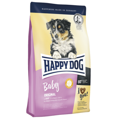 Сухой корм для щенков средних и крупных пород Happy Dog Baby Original 4 кг