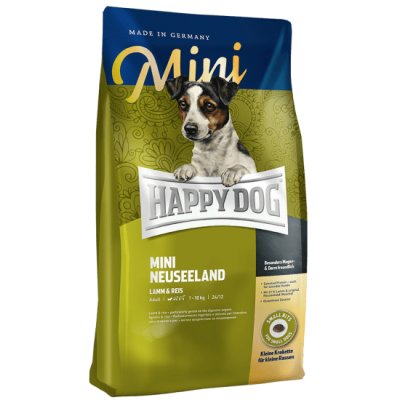 Сухой корм для собак мелких пород с ягненком и рисом Happy Dog Mini Neuseeland 300 г