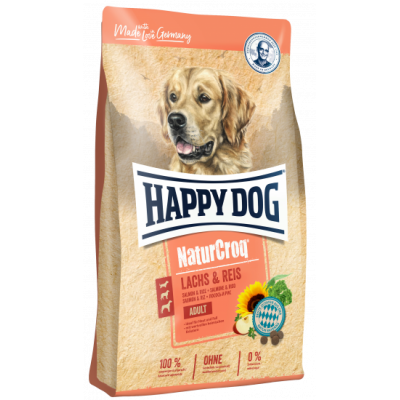 Сухой корм для собак с лососем и рисом Happy Dog NaturCroq Lachs & Reis 12 кг