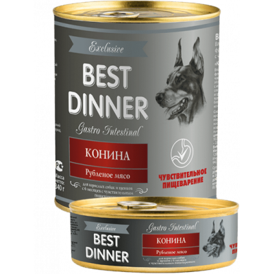 Консервы для собак с кониной Best Dinner Exclusive Gastro Intestinal 340 г