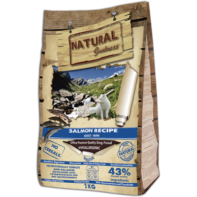 Сухой корм для собак Natural Greatness Salmon Recipe Sensitive Adult Mini 2 кг
