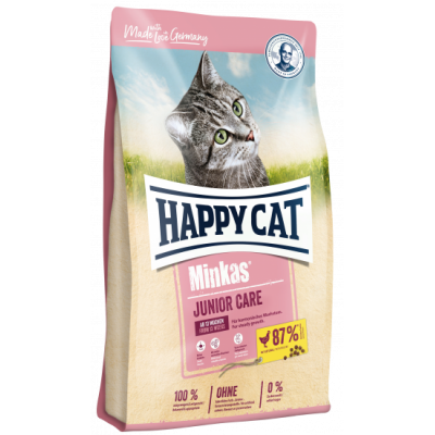 Сухой корм для котят от 4 до 12 месяцев Happy Cat Minkas Junior Care 1,5 кг