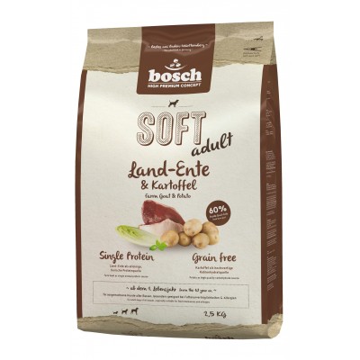 Корм с уткой и картофелем для собак Bosch Soft Duck & Potato 1 кг