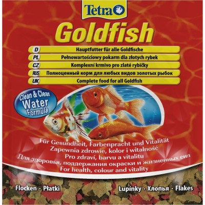 Корм в хлопьях для всех видов золотых рыбок, sachet Tetra Goldfish 12 г