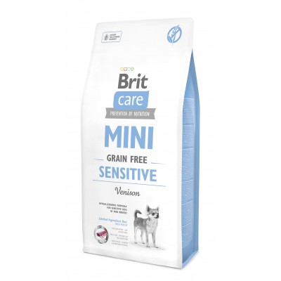 Корм сухой беззерновой корм для собак малых пород с чувствительным пищеварением Brit Adult Dog Care Mini Sensitive 400 г