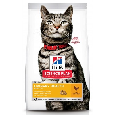 Корм для стерилизованных кошек и кастрированных котов с курицей Hills Urinary Health 1,5 кг