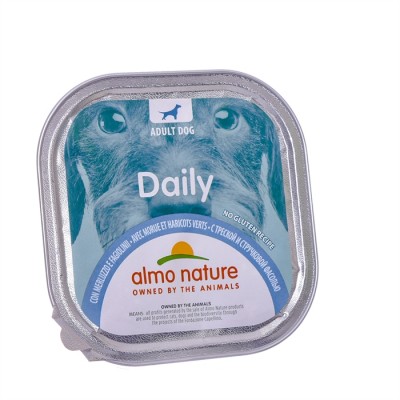 Паштет для собак "меню с треской и стручковой фасолью" Almo Nature Daily Menu Cod & Green Beans 300 г