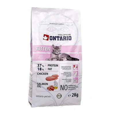 Корм для котят с курицей Ontario Kitten 400 г