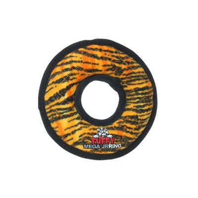 Супер прочная игрушка для собак Кольцо малое, узор тигр, прочность 10/10 () T-MG-JR-R-TG Tuffy Mega Jr Ring Tiger 204 г