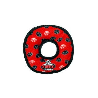 Супер прочная игрушка для собак Кольцо малое, красный, прочность 9/10 Tuffy Jr Ring Red Paw 113 г