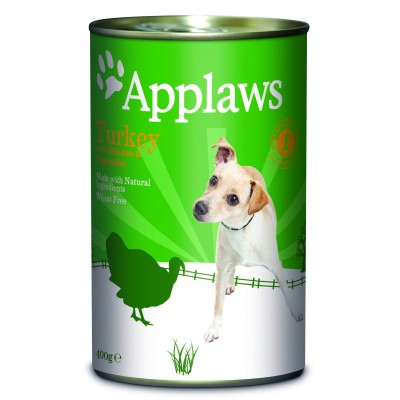 Консервы для собак с индейкой, курицей и овощами Applaws Dog Tin Turkey with Chicken&Vegetables 400 г