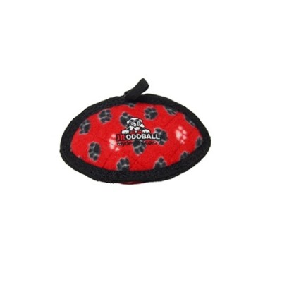 Супер прочная игрушка для собак Торпеда малая, красный, прочность 7/10 Tuffy Jr Odd Ball Red Paw 90 г