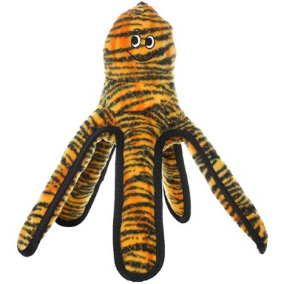 Супер прочная игрушка для собак Осьминог большой, узор тигр, прочность 10/10 Tuffy Mega Large Octopus Tiger 657 г