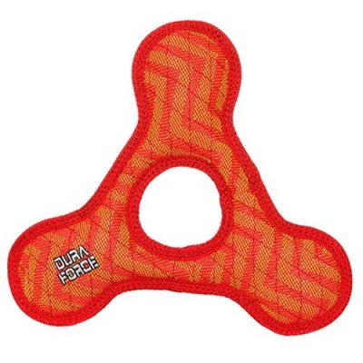 Супер прочная игрушка для собак Треугольник с круглым отверстием, красный, прочность 9/10 Tuffy Triangle Ring ZigZag Red/Red 181 г