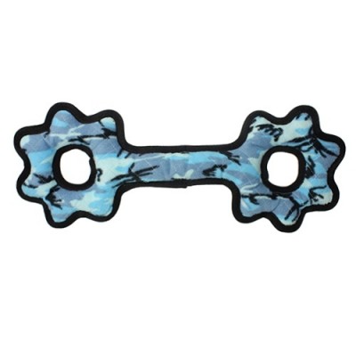 Супер прочная игрушка для собак Буксир для перетягивания с шестеренками, голубой камуфляж , прочность 9/10 Tuffy Ultimate Tug-O-Gear Camo Blue 385 г